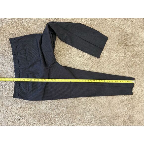 Hugo Boss Virgin Wool Black White Stripe Straight Leg Pants, Size 8, MSRP $278 - Picture 7 of 8
